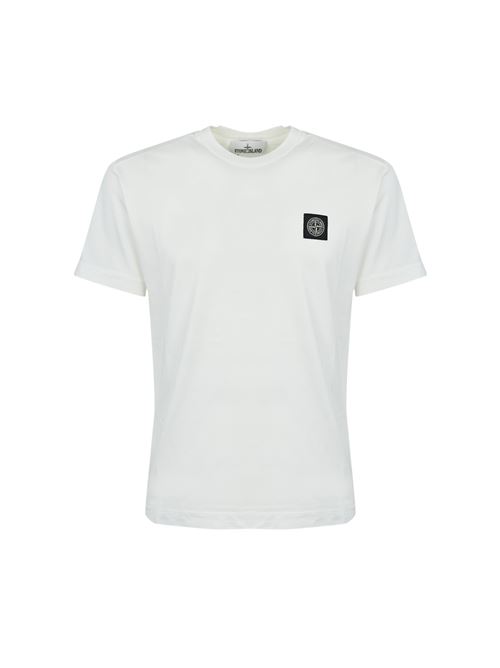 T-shirt con logo white STONE ISLAND | 811524113A0001